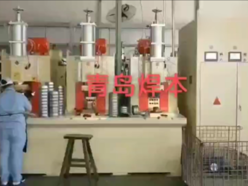 青島焊本水泵葉輪殼凸點焊機，一次完成40個凸點焊接！